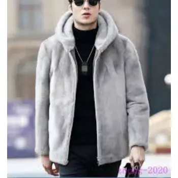 Mens Winter Outwear Faux Fur Coats